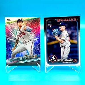 🔥AJ Smith-Shawver Rookie Lot! Stars of MLB Refractor + Topps Rookie! 🤩